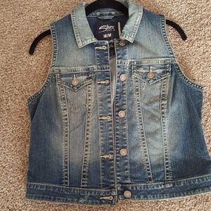 Silver Jean Vest